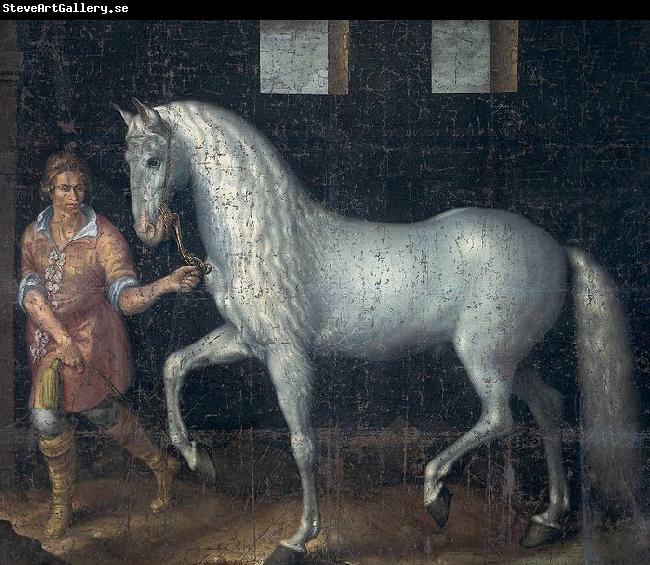 Jacob de Gheyn II Spanish Warhorse captured at the Battle of Nieuwpoort.